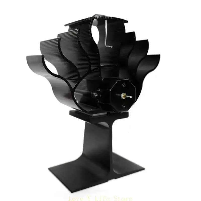 

L74C Fireplace Stove Fan 6 Heat Powered Fan Quiet Efficient for Wood Log