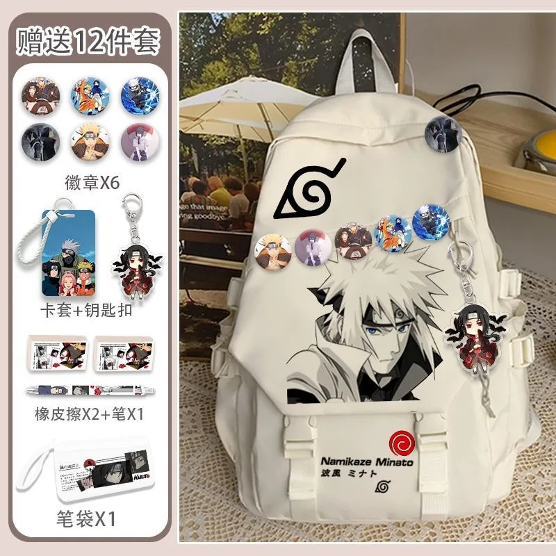 

Naruto Schoolbag Boys Students Breathable Large-capacity Backpack Anime Joint Light School Schoolbag Cool Cartoon Backpack New