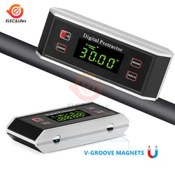 Scatola di livello inclinometro digitale magnetico LCD ad alta precisione scatola di livello inclinometro misuratore di angolo impermeabile Finder misuratore di angolo scatola smussata