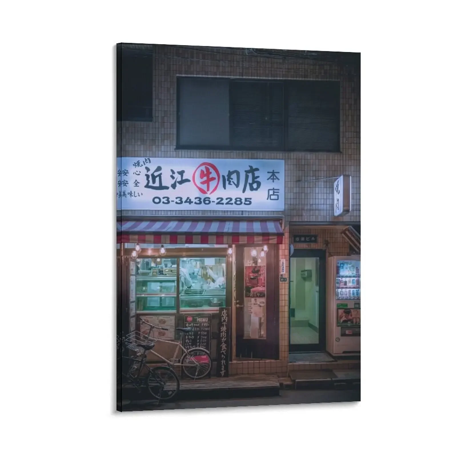 

Neo Tokyo - Small Izakaya in the back street of Tokyo Canvas Painting room decors aesthetic Picture on the wall
