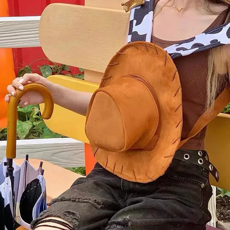 Cosplay Woody Backpack Kawaii Creative Student Cowboy Hat Shoulder Bag Leisure Cartoon Mochila For Girls Children's School Bags