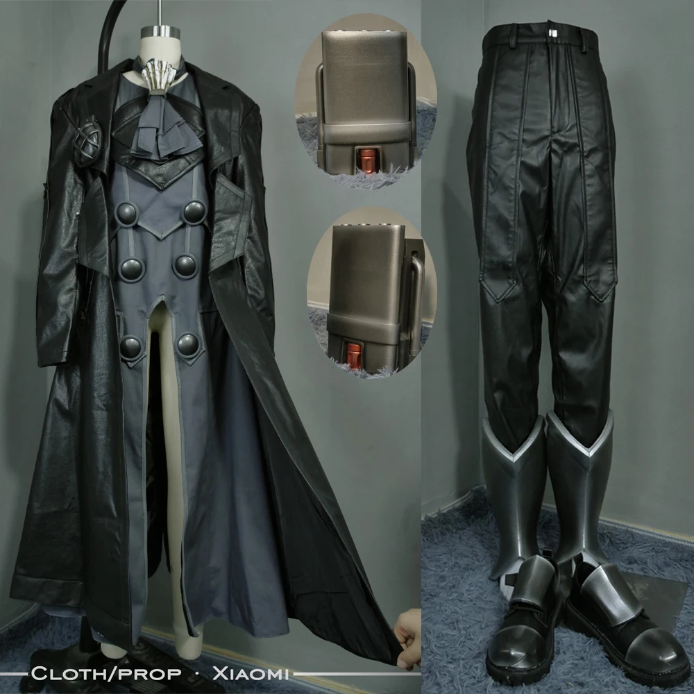 Game  Leather trench Made in Abyss Bondrewd Cosplay Clothing Full Set of Armor Helmet light Mask for adult Men Women Halloween