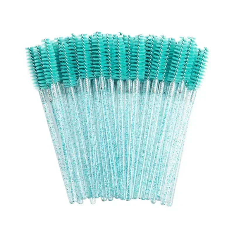 Disposable Crystal Eyelashes Brush Comb 25/50Pcs Eye Lashes Extension Mascara Wands Makeup Professional Makeup Beauty Tool