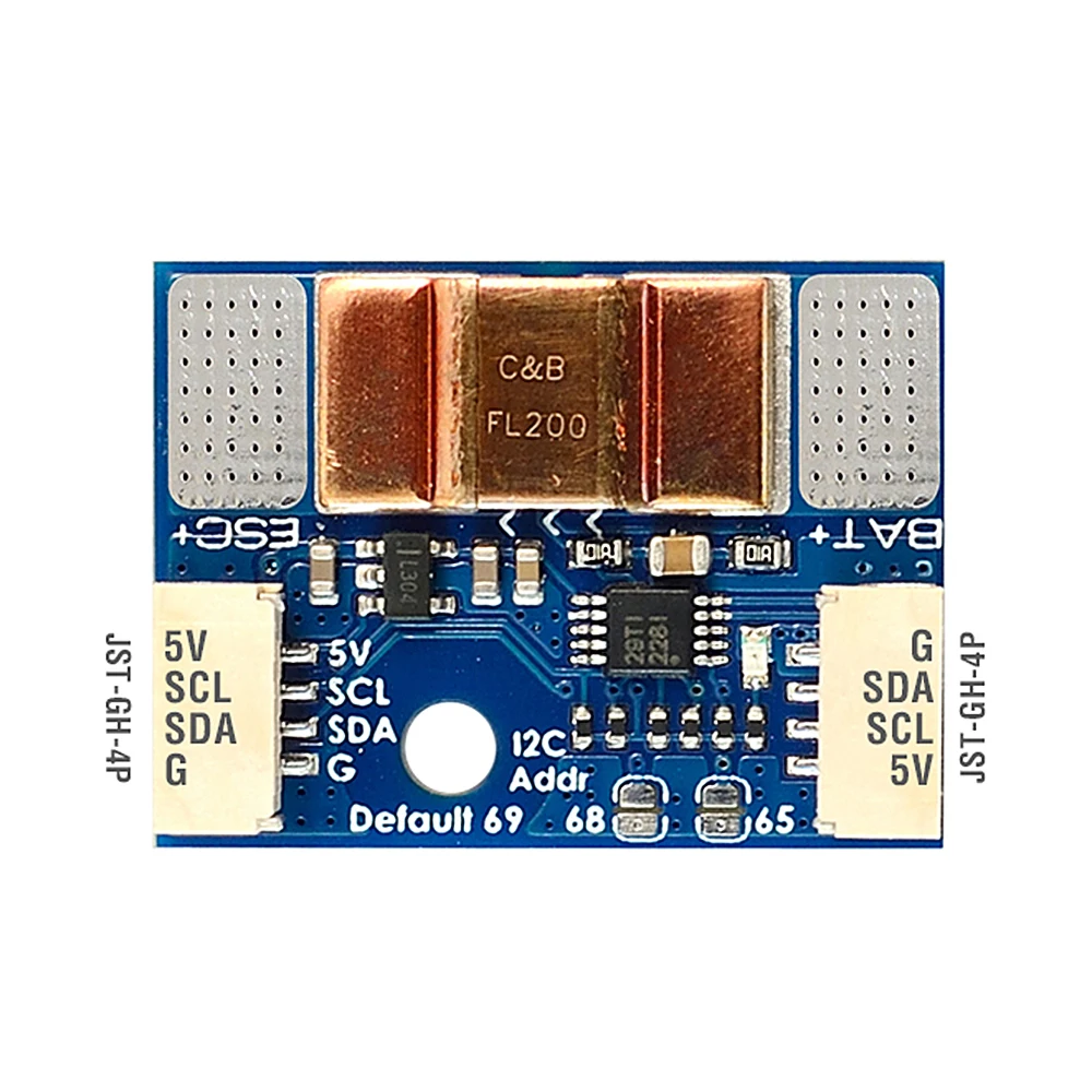 MATEK MATEKSYS MONITOR di alimentazione I2C ULTRA-preciso, I2C-INA-BM corrente 0 ~ 204.8A, tensione 0 ~ 85V, scheda di interfaccia I2C per Drone RC