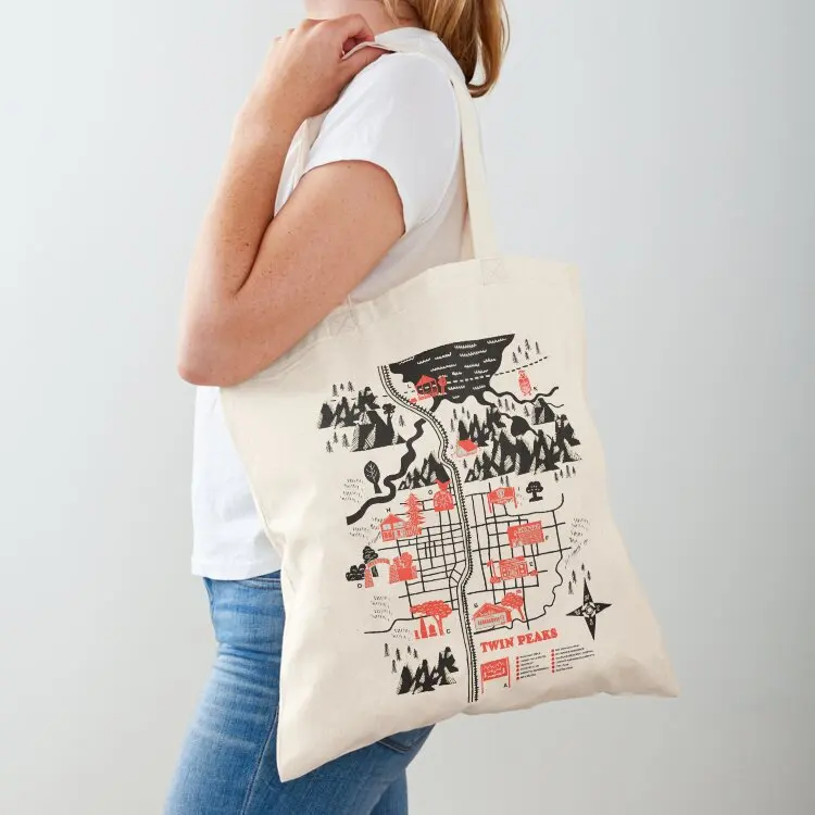 

Welcome to Twin Peaks Tote Bag Canvas bag university shopper bag shopper woman tote university