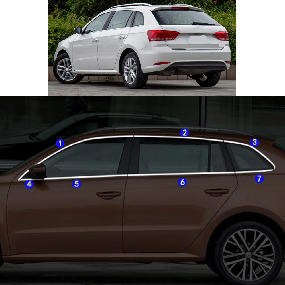 

Sticker Garnish Pillar Window Middle Strip Trim Frame Hoods For VW Volkswagen Lavida Hatchback 2013 2014 2015 2016 2017