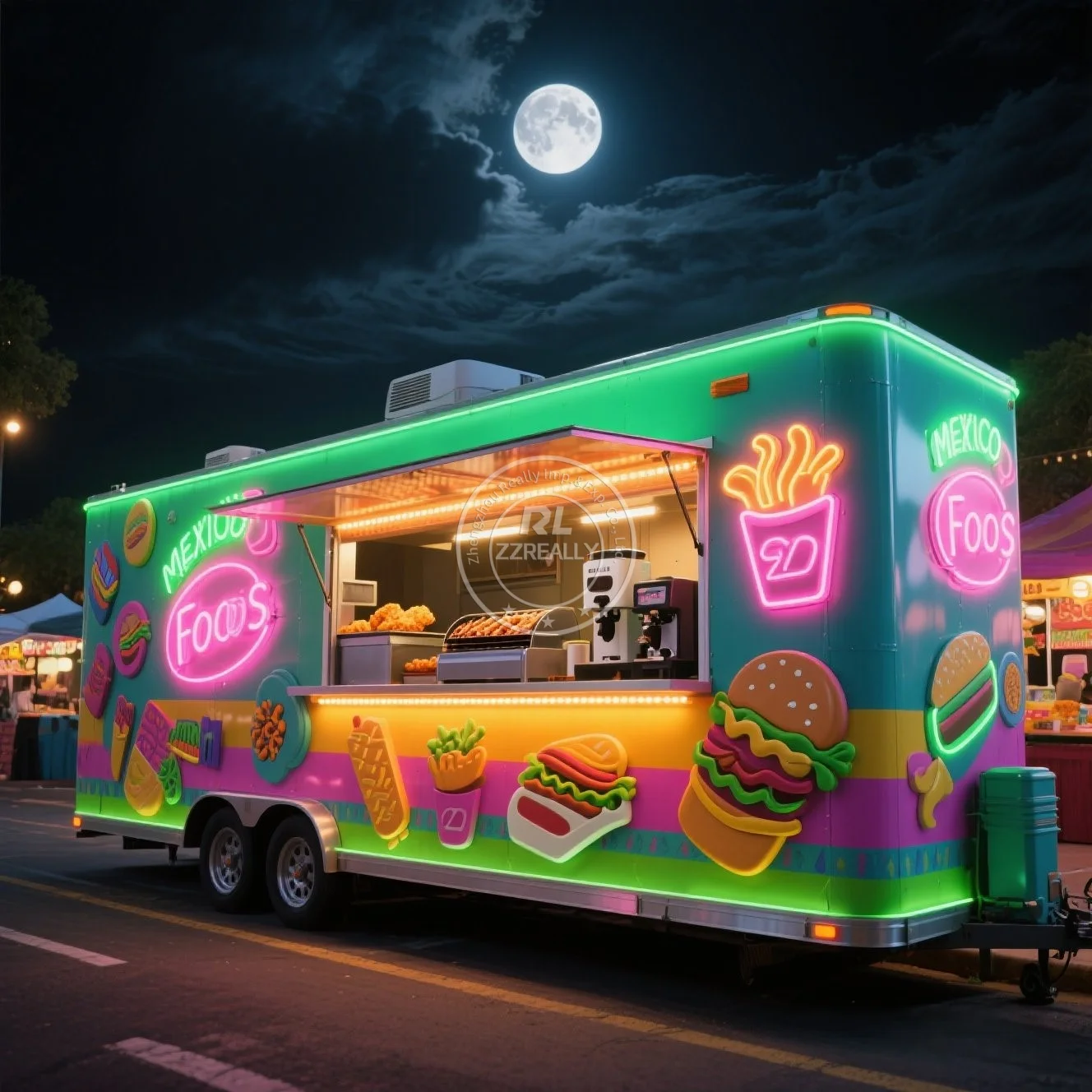 

High Quality Stainless steel customization Mobile Food Trailers Fully Equipped Street Food Cart