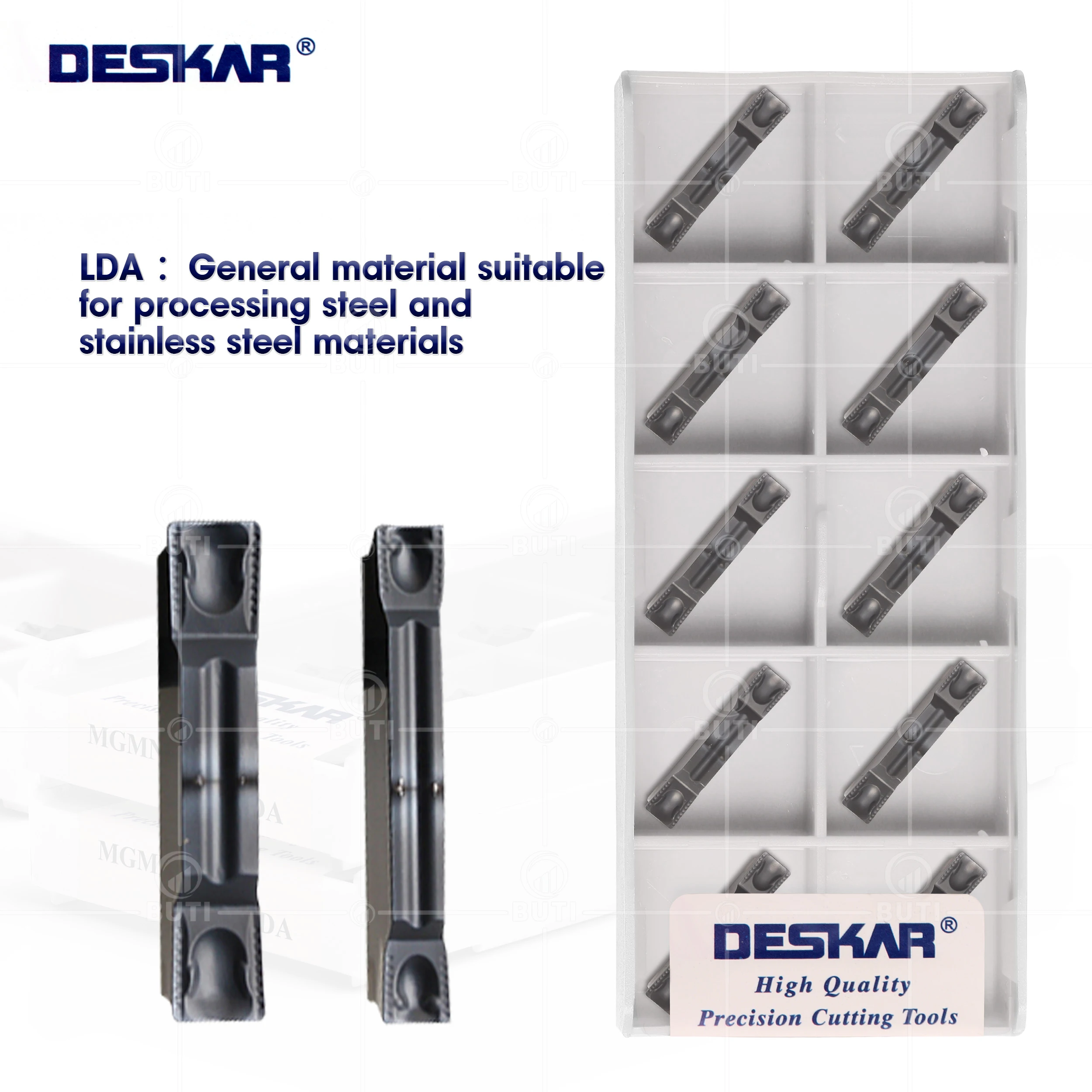 Deskar 100 Original Mgmn150 200 250 300 400 500-g-m-dr Lda Tornos Cnc Cortador de Corte de Carboneto Lâmina Ferramenta de Entalho de Alta Qualidade
