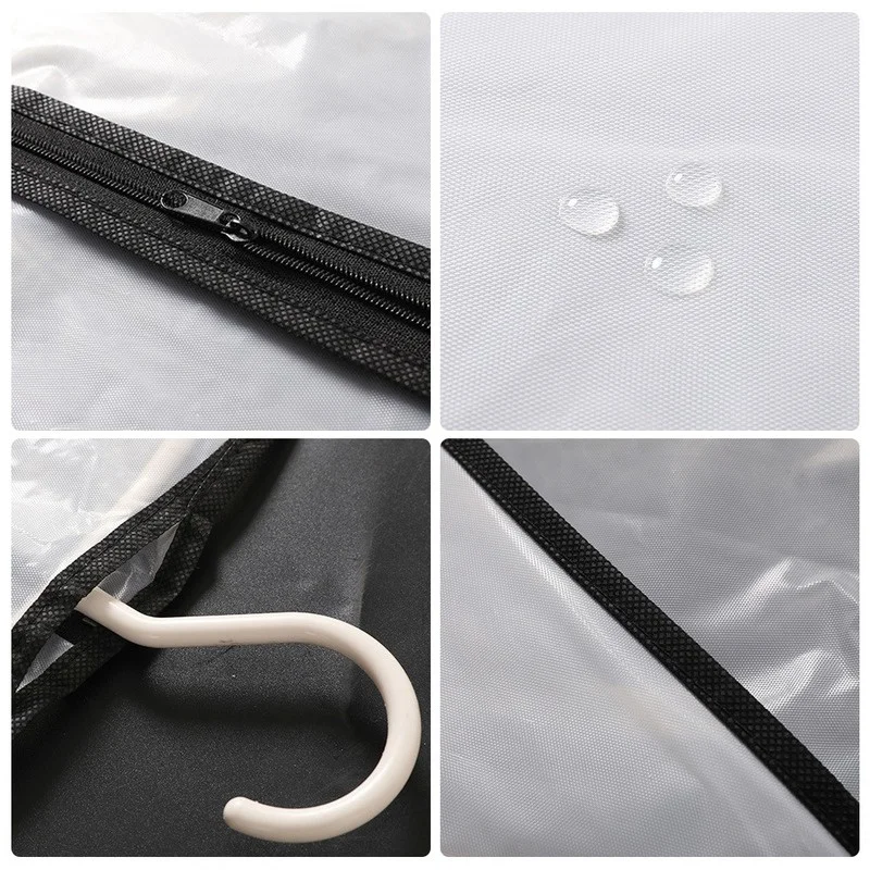 1Pc Suit Cover Clothes Hanging Garment Suit Coat Dust Cover Home Storage Bag Pouch Case Organizer Wardrobe Hanging Clothing