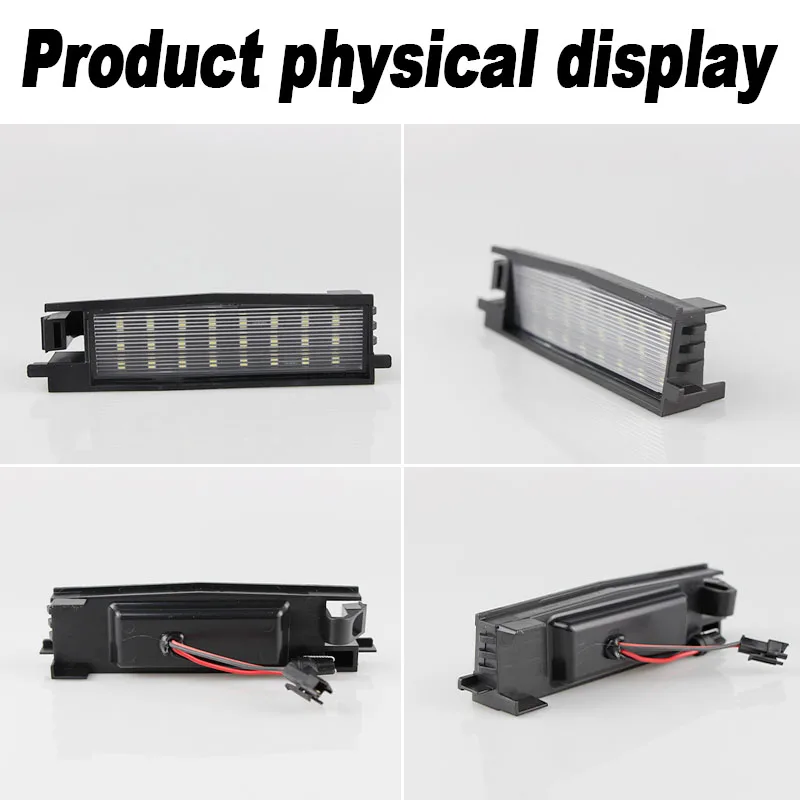 2pcs White LED License Number Plate Light Lamp OEM:81270-02230 For Toyota Auris E180 Aygo RAV4 MK3 XA30