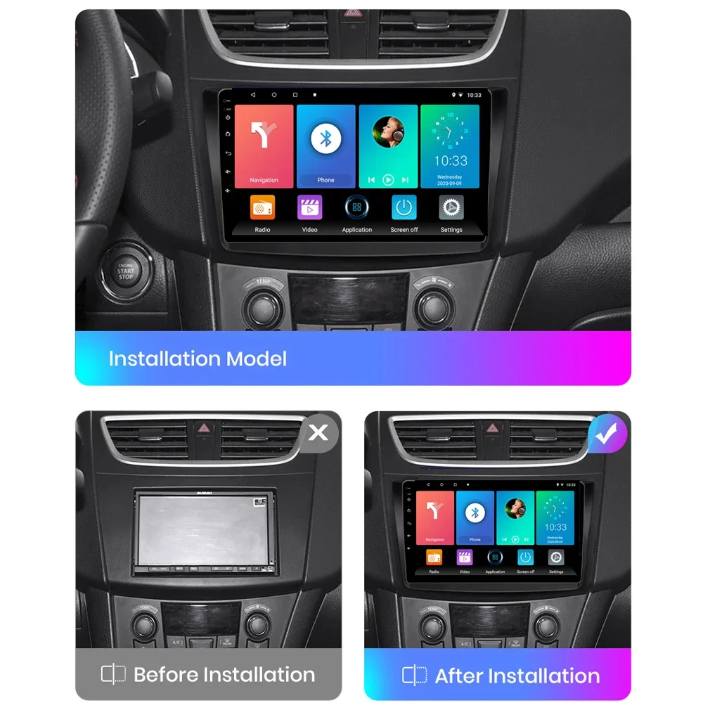 8G 128G Car Radio For Suzuki Swift 2011-2016 Android Multimedia Video Player Carplay Stereo GPS Navigation Head Unit IPS Screen
