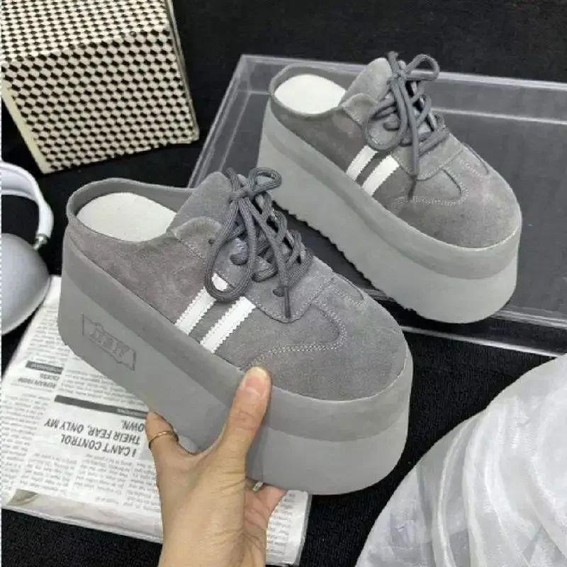 

Fashion Platform Slippers for Women Trend Designer Thick Bottom Slip-on Sandals Comfort Breathable Shoes for Women Zapatos Mujer