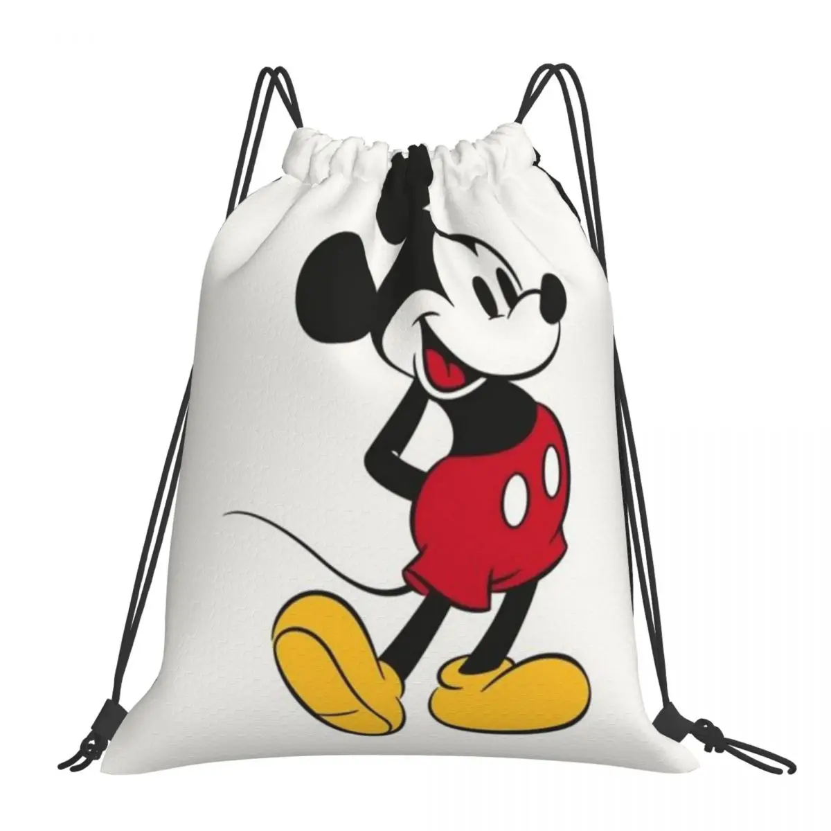 Nome personalizzato impermeabile all'aperto spiaggia nuoto sport zaino con coulisse Mickey Mouse Organizer palestra Storage Bag