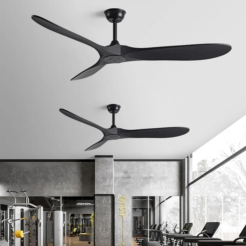 High Wind Power Ceiling Fan American Retro Fan Nordic Living Room Dining Room Industrial Commercial Inverter Lampless 110V Elect