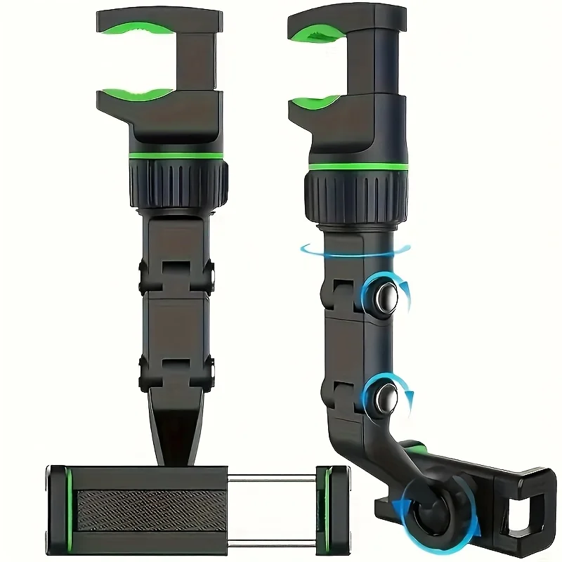 

Держатель для телефона на зеркале заднего вида, 360° ° Вращающийся выдвижной автомобильный держатель для телефона, многофункциональный держатель зеркала заднего вида для телефонов