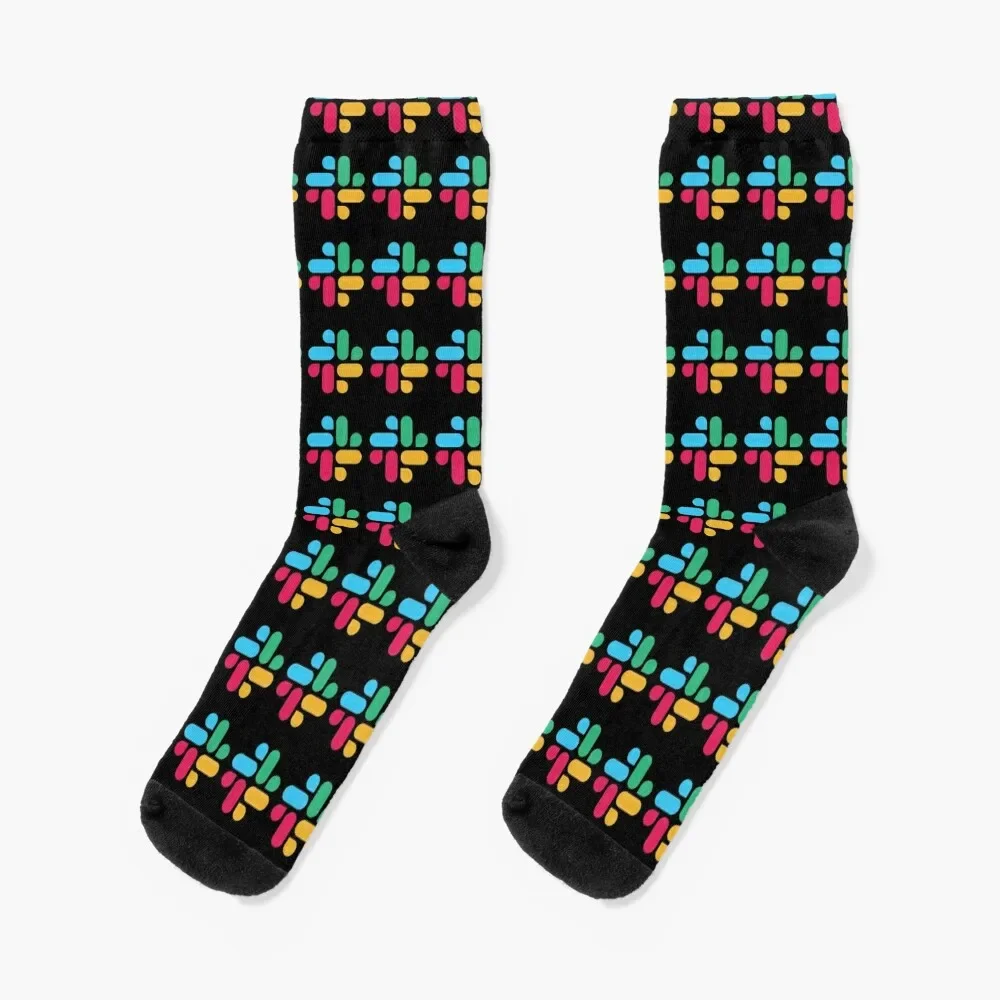 

Slack Software Logo Icon Gift for Slack Fan Socks Antiskid soccer Non-slip set sports and leisure Male Socks Women's