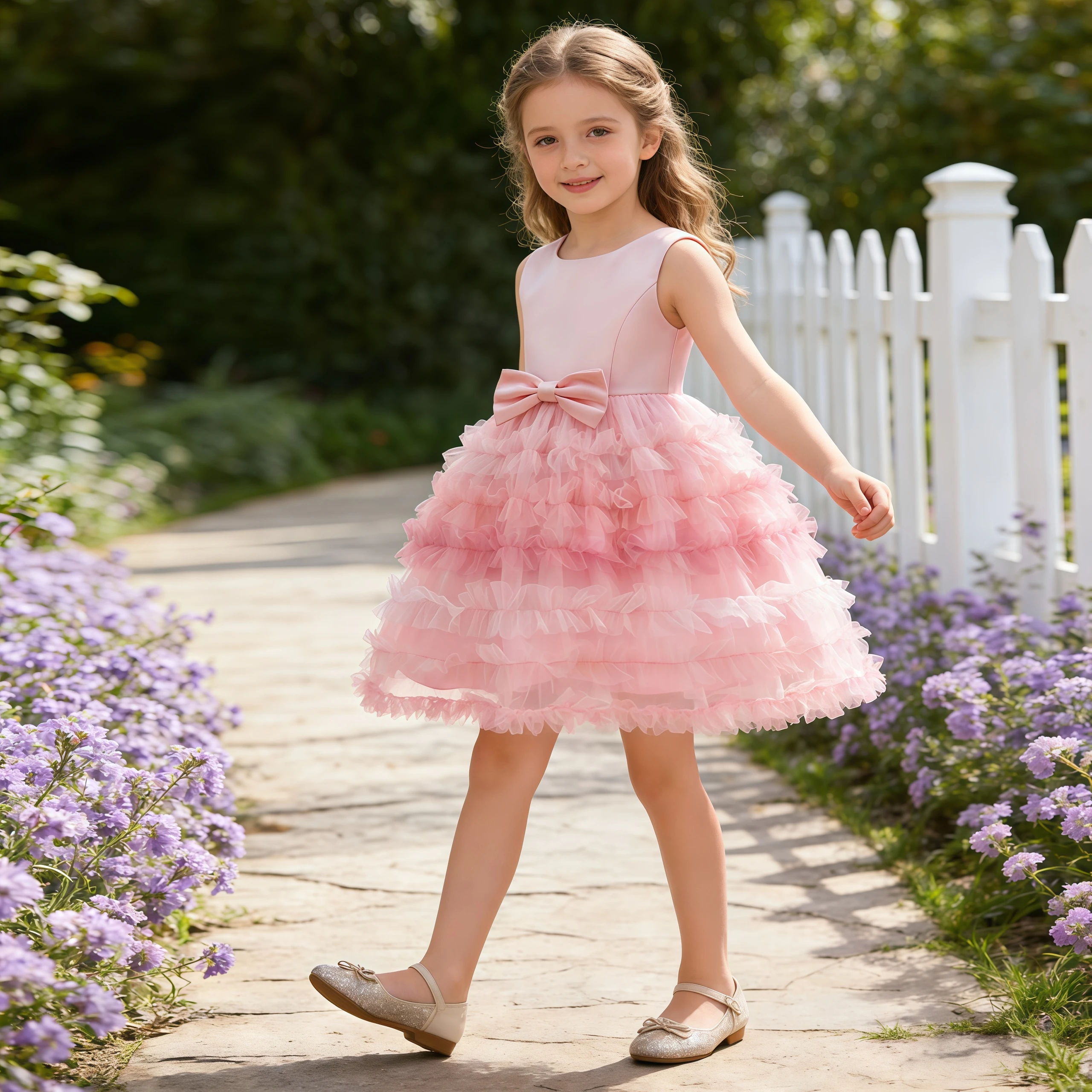 

Элегантное многослойное платье-торт для девочек, без рукавов, с бантом, для детских праздников, дней рождения, свадеб, торжественных мероприятий, вечерних и фестивальных вечеринок.