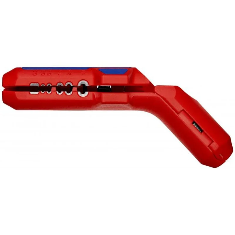 KNIPEX Universal Stripping Tool Ergostrip Metric Sizes Right Handed Version 3 IN 1 Wire Stripping Tool Curved Handle 169501SB