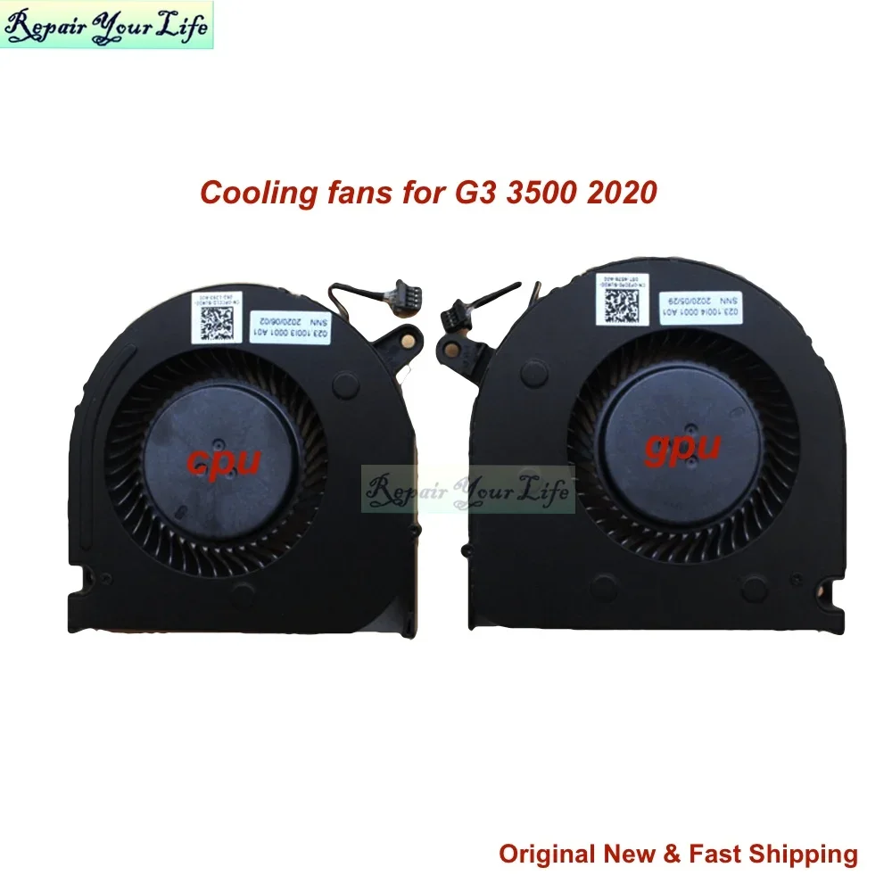 CPU GPU Cooler Fan For Dell G5 15 SE 5500 5505 2020 G3 3500 PC01D VGA Laptop Cooling Fans 0PC01D 0F3DF0 MG75090V1-C200/C220-S9A