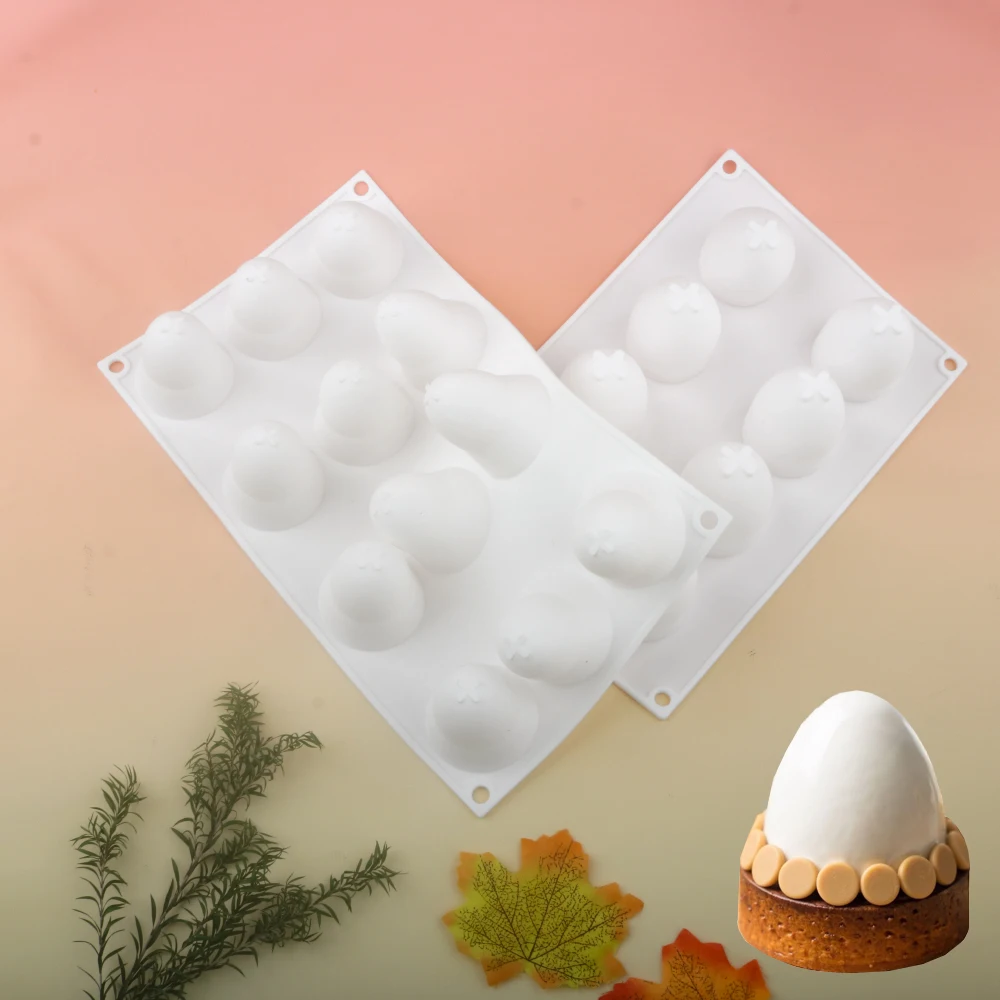 8/15 Cells 3D Egg Design Cake Mould Diy Easter Decorations Cake Molds Silicone Molds Easter Egg Surprise Chocolate Molds