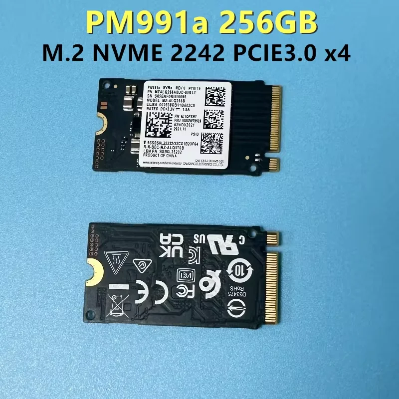 Samsung PCIE 2242 M.2 NVME PM991a 256GB /PM9B1 256GB M.2 2242 NVME