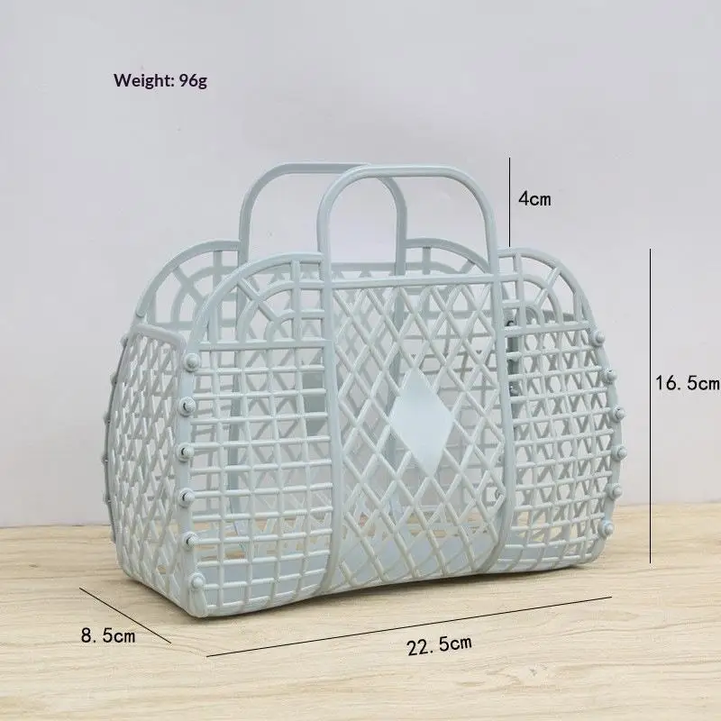 Detachable Plastic Shower Basket Hollow Bathroom Storage Basket For Home