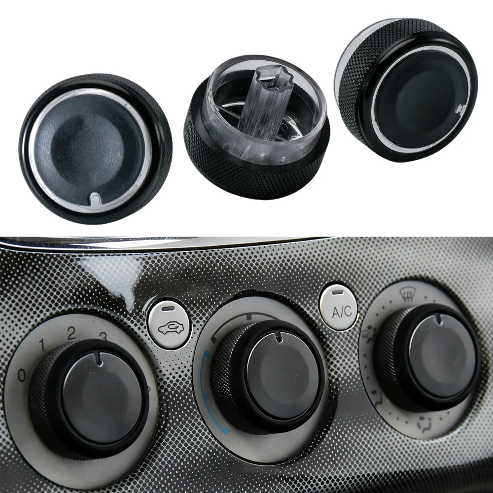 3Pcs New Style for Ford Focus 2 MK2 Focus 3 MK3 Mondeo AC Knob Car 3PCS Air Conditioning Heat Control Switch Knob for Focus