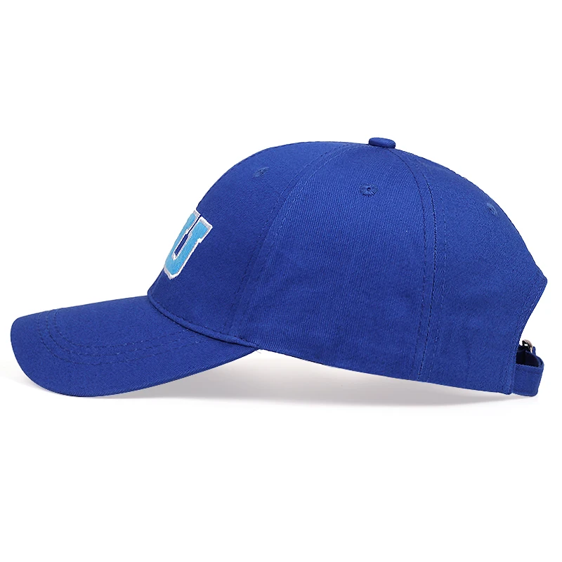 Fashion Men Baseball Cap Monsters University MU Letters Embroidery Women Snapback Hats Big Eye Comic Unisex Cotton Sun Blue Hats