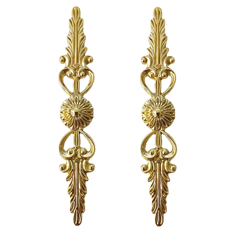 

Exquisite 8PCS Solid Brass Furniture Pulls Handles Drawer Knobs Cupboard Wardrobe Closet Dresser Cabinet Pulls Decorations