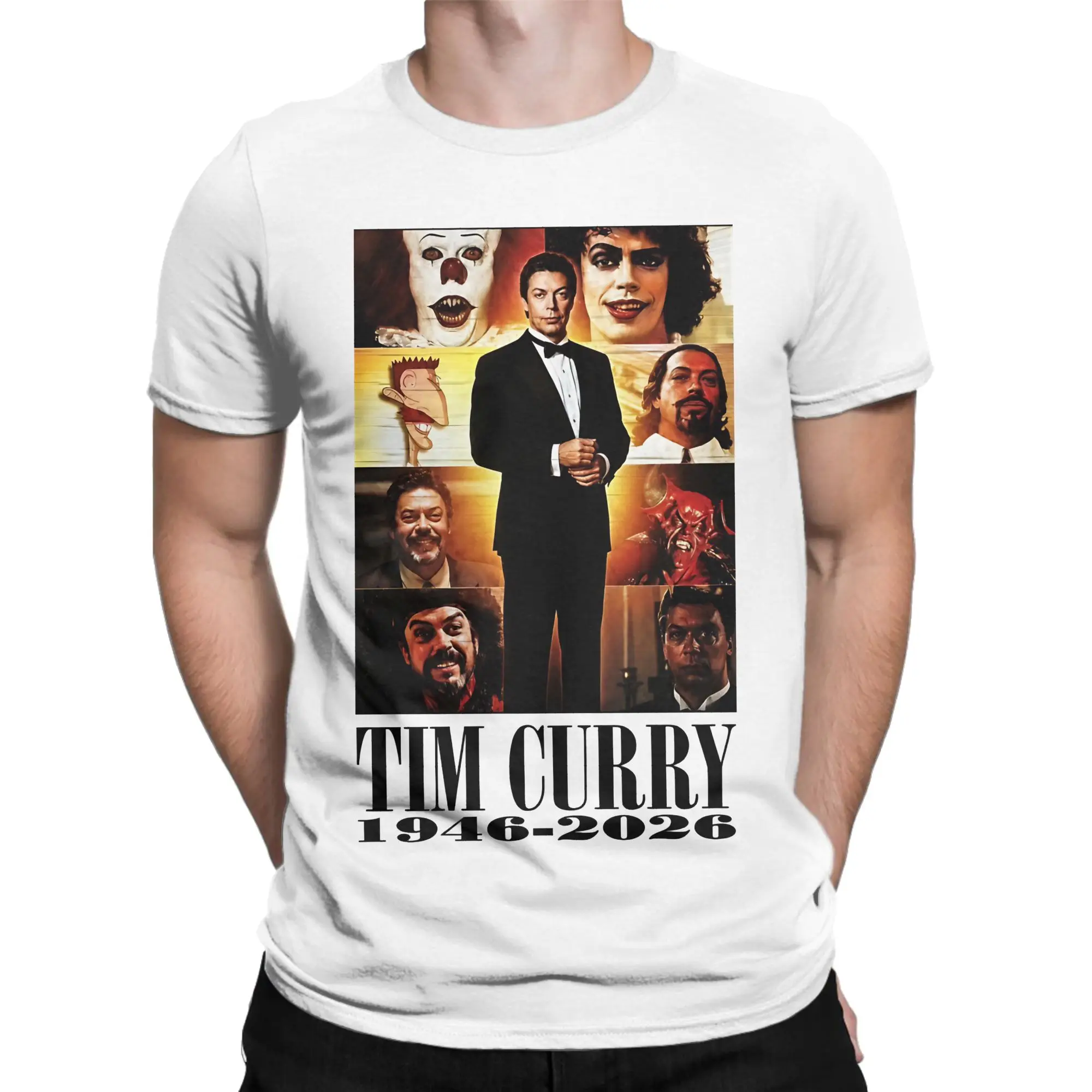 Camiseta Tim Curry 'Don't Dream It Be It' para Homens e Mulheres, Filme de Terror Frank, Camiseta de Algodão, Gola Redonda, Tamanho Grande