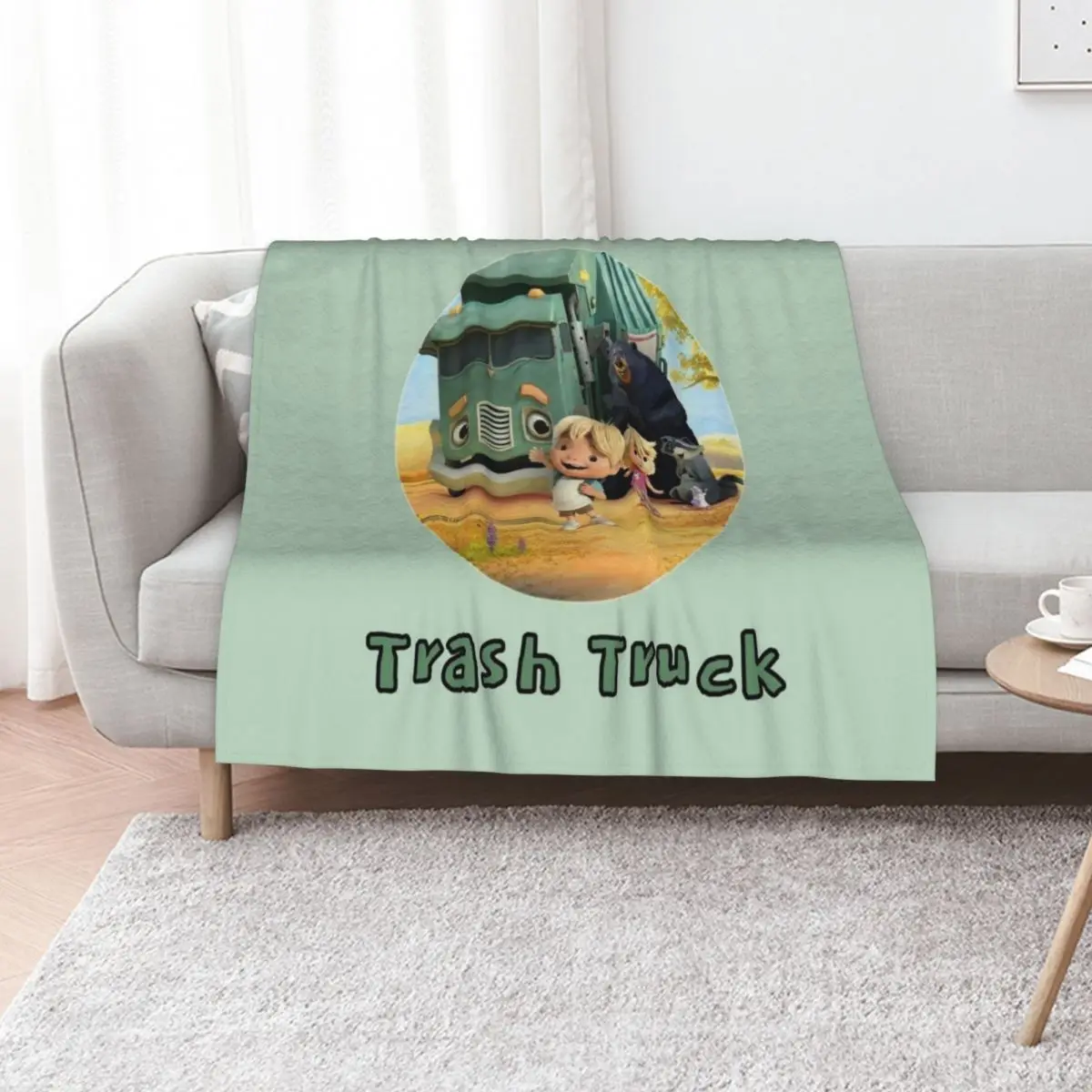 

Trash Truck Netflix animation movie Throw Blanket Thermals For Travel Sofa Tourist Weighted Blankets