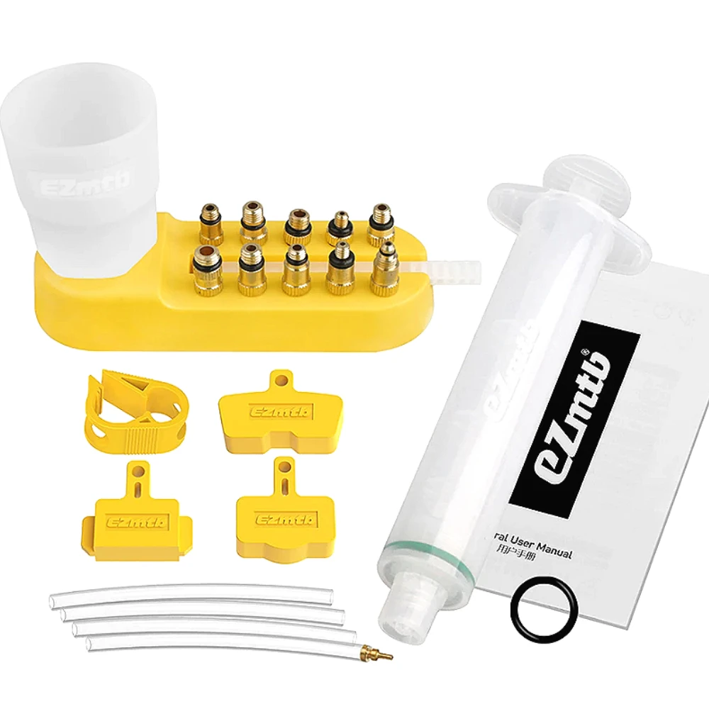 Bike Oil Change Bleed Kit Disc Brake Oil Change Oil Injection Tool Upgrade Metal AdapterBicycle Maintenance Injector