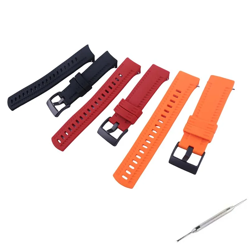 

Watch Accessories belt buckle Men's and women's silicone watch band compatible for Suunto 9 Spartanbaro Sports rubber strap