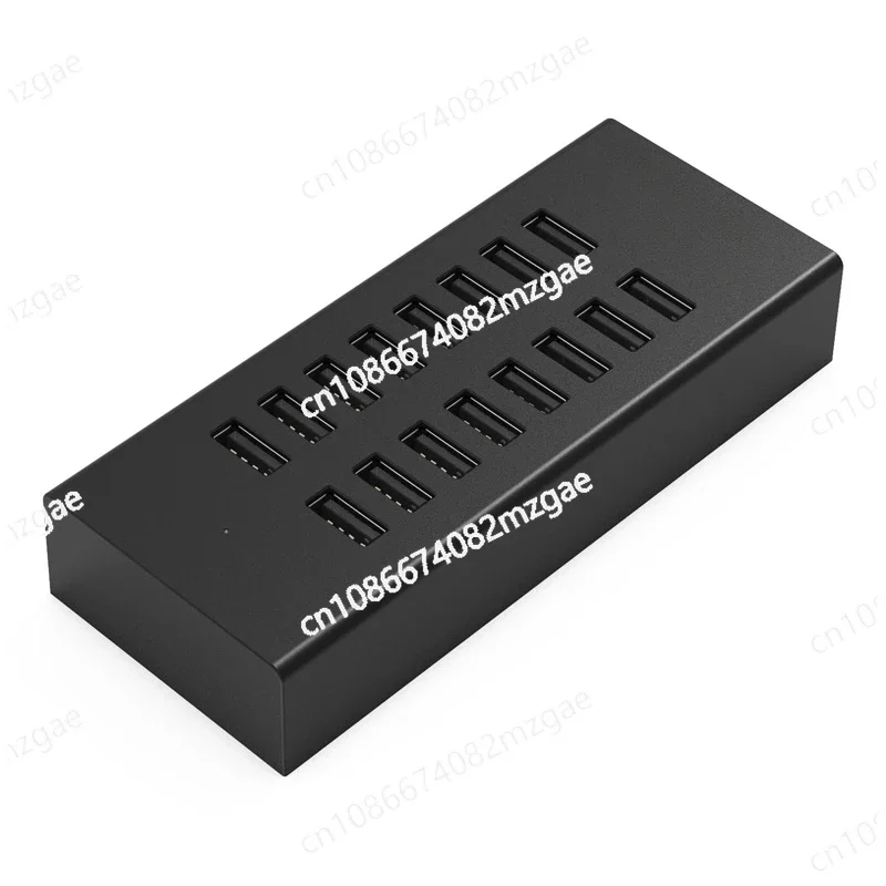 16 Port USB Distributor with Power Supply, Multi Interface Computer, Multi-functional Adapter, Botnet Dual Head Box