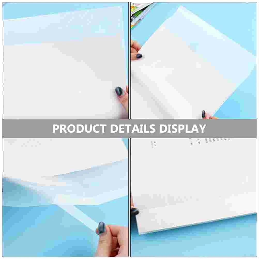 10 Sheets Protector for Books Waterproof Film Plastic Covers Dust Magazine Protectors Sleeve