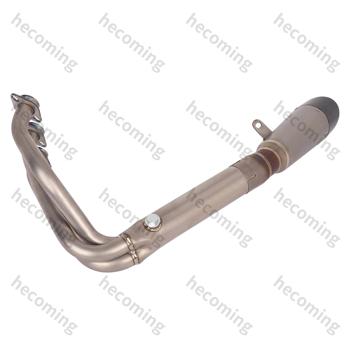 Full Exhaust System Slip On For CF-Moto 675NK 675SR-R 675SS Escape Exhaust Muffler Header Link Front Pipe Titanium Alloy