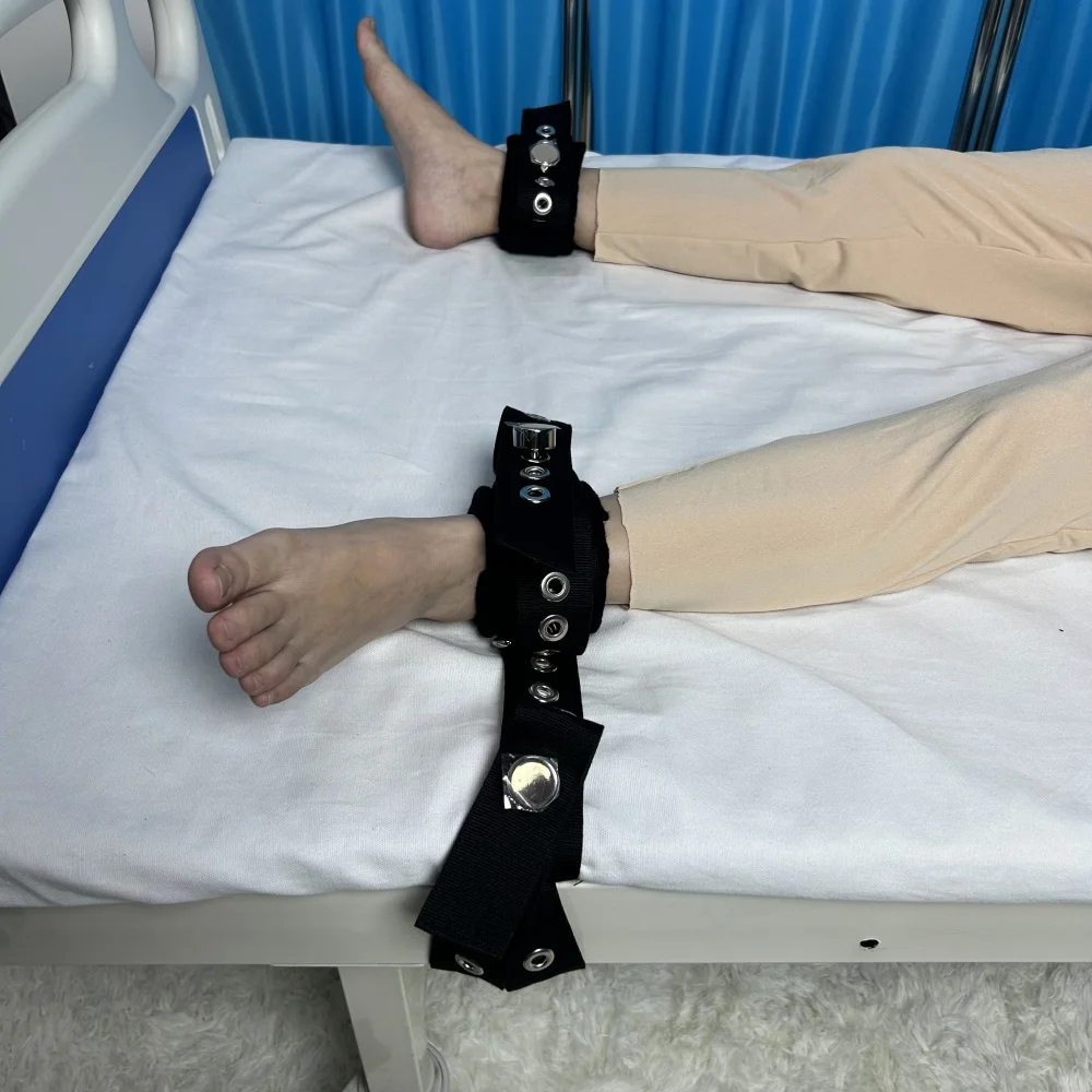 Adjustable Soft Ankle Restraint Comfortable Patient Ankle Safety Convenient Use for Limb Constraint Bed Restraints