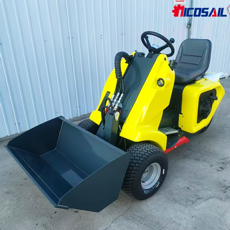 

Небольшой двор, компактный мини-погрузчик с бортовым поворотом, передний шарнирный 3-колесный погрузчик, дизельный станок, Китай, продажа