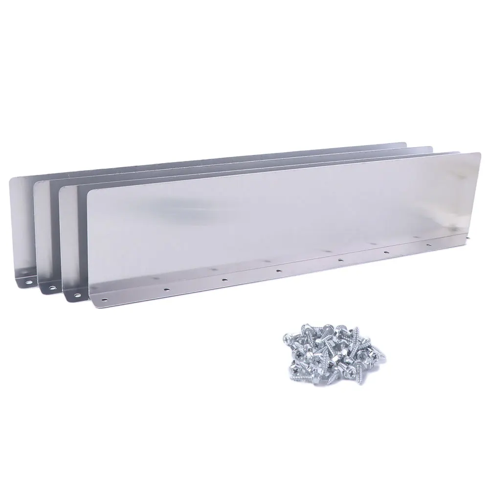 

4Pcs/Set Splash-proof Downspout Splash Block Extension Flat Shingle Sturdy Aluminum Roofing Gutter Guards Easy Installation