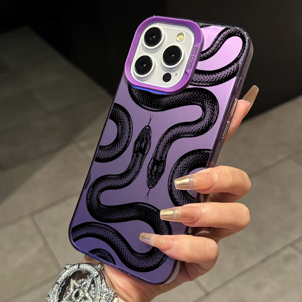 Snake Brand Phone Case for Vivo Y100 Y56 Y36 Y33S Y27 Y22 Y21 Y20 Y19 Y17 Y16 Y15 Y11 Y03 V30 V29 V27 V25 4G 5G Hard Cover