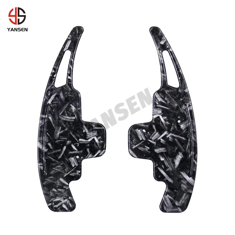 Paddle cambio in fibra di carbonio nero per Mercedes Benz W205 W213 AMG CLS GLA GLC GLE GLK CLA45 C63 Accessori interni