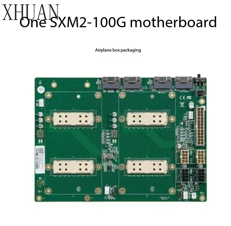 300G NVLink Interconnect Board SXM2 Dual SIM Pass Through Simplified AOM-SXMV Fit V100, Single Piece
