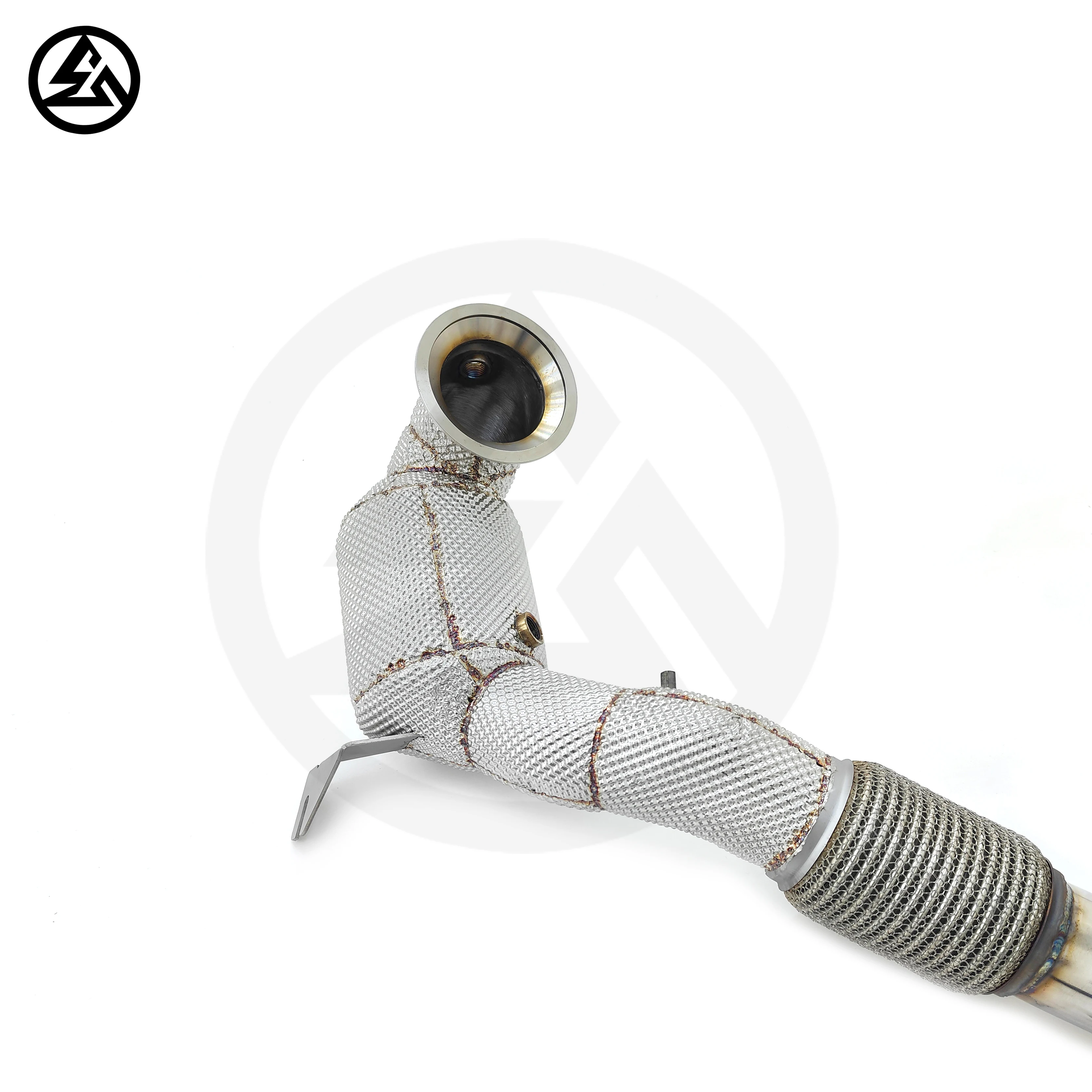Downpipe für VW GOLF GTI MK8 2.0T 2021–2024. High Flow Exhaust Catted Downpipe