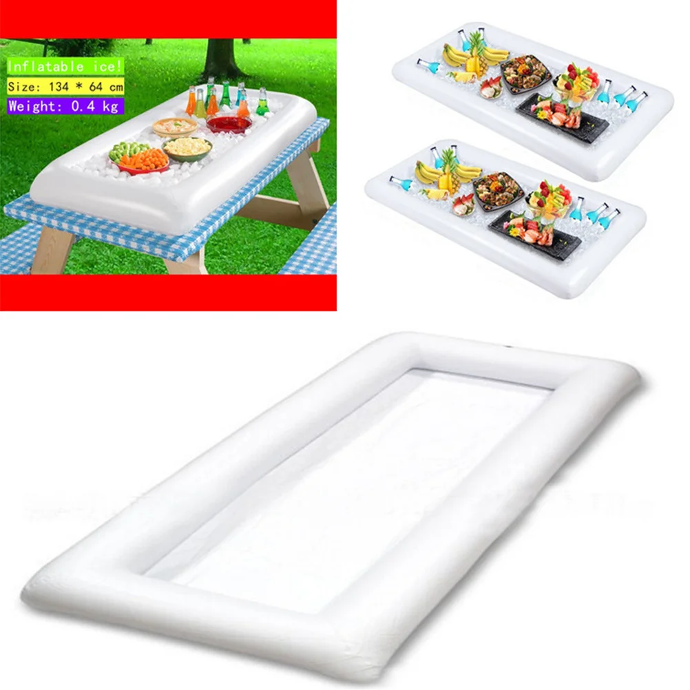 2 قطعة حامل مشروبات عائم من مادة PVC قابل للنفخ لحمام السباحة والشاطئ وحفلات Luau للمناسبات الاستوائية خفيفة الوزن ومحمولة ومستقرة