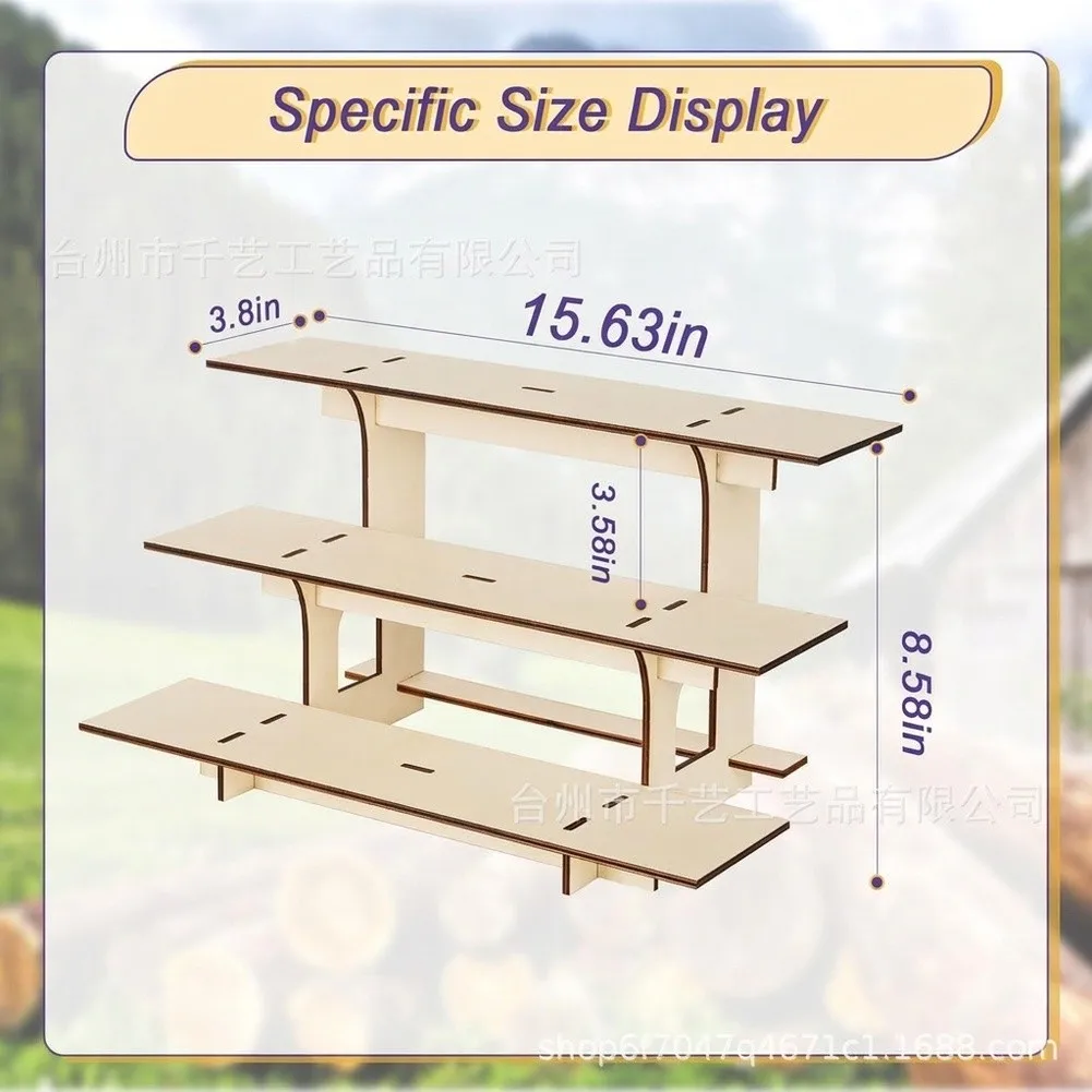 Portable Wooden Display Rack Portable Merchandiser Wooden Display Rack Lightweight Design For Temporary Events