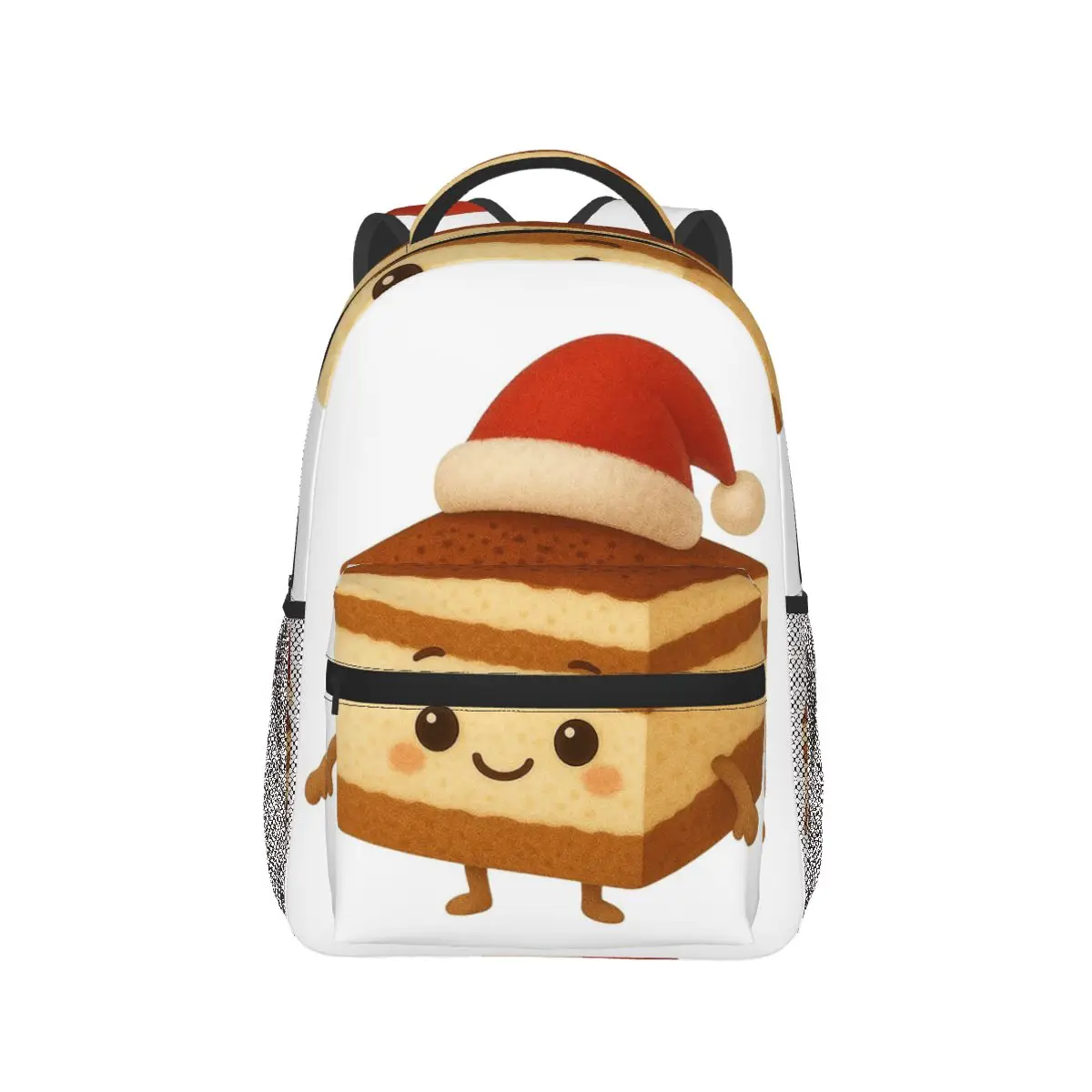 

Christmas Tiramisu Slice Backpack Hot Sale Daypack Large Capacity Children BookBag School Bag Shoulder Bags for Men Women