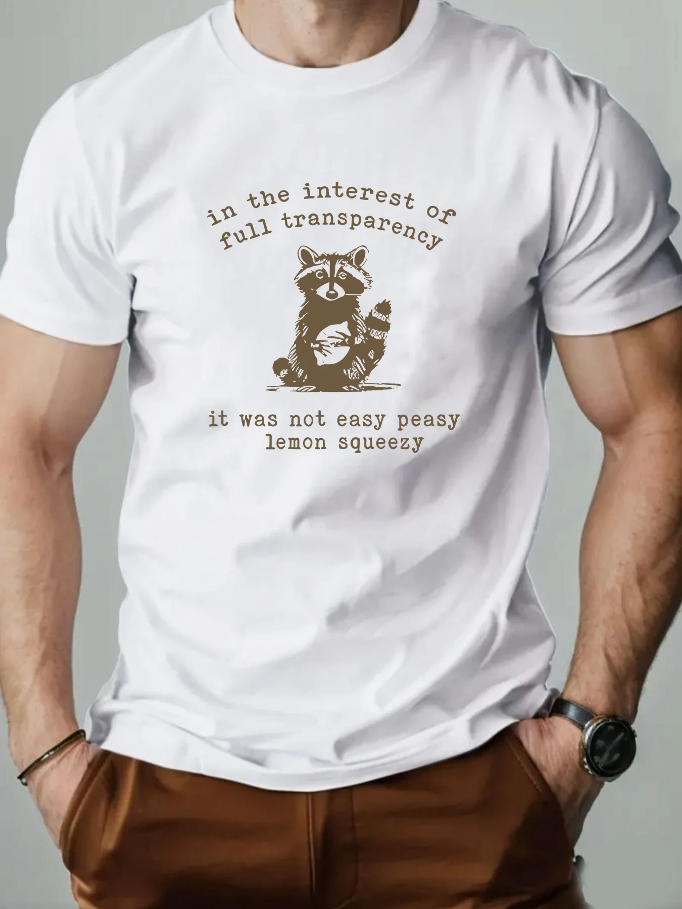 

Summer Men's T-Shirt Animal elements Pattern Printed Fashion Leisure Sports Men's Round Neck T-shirt High Quality Men's Clothing