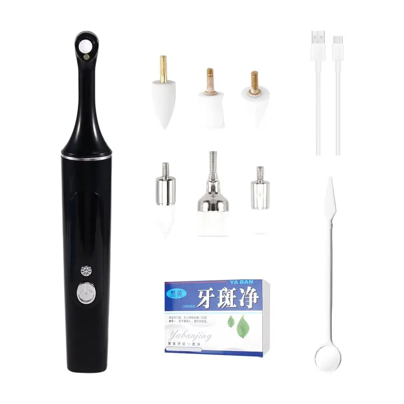 

24-Hour Delivery Electric Teeth Polisher Cleaning And Whitening Cleaning Tools 6 Brush Heads 5 Speed Modes