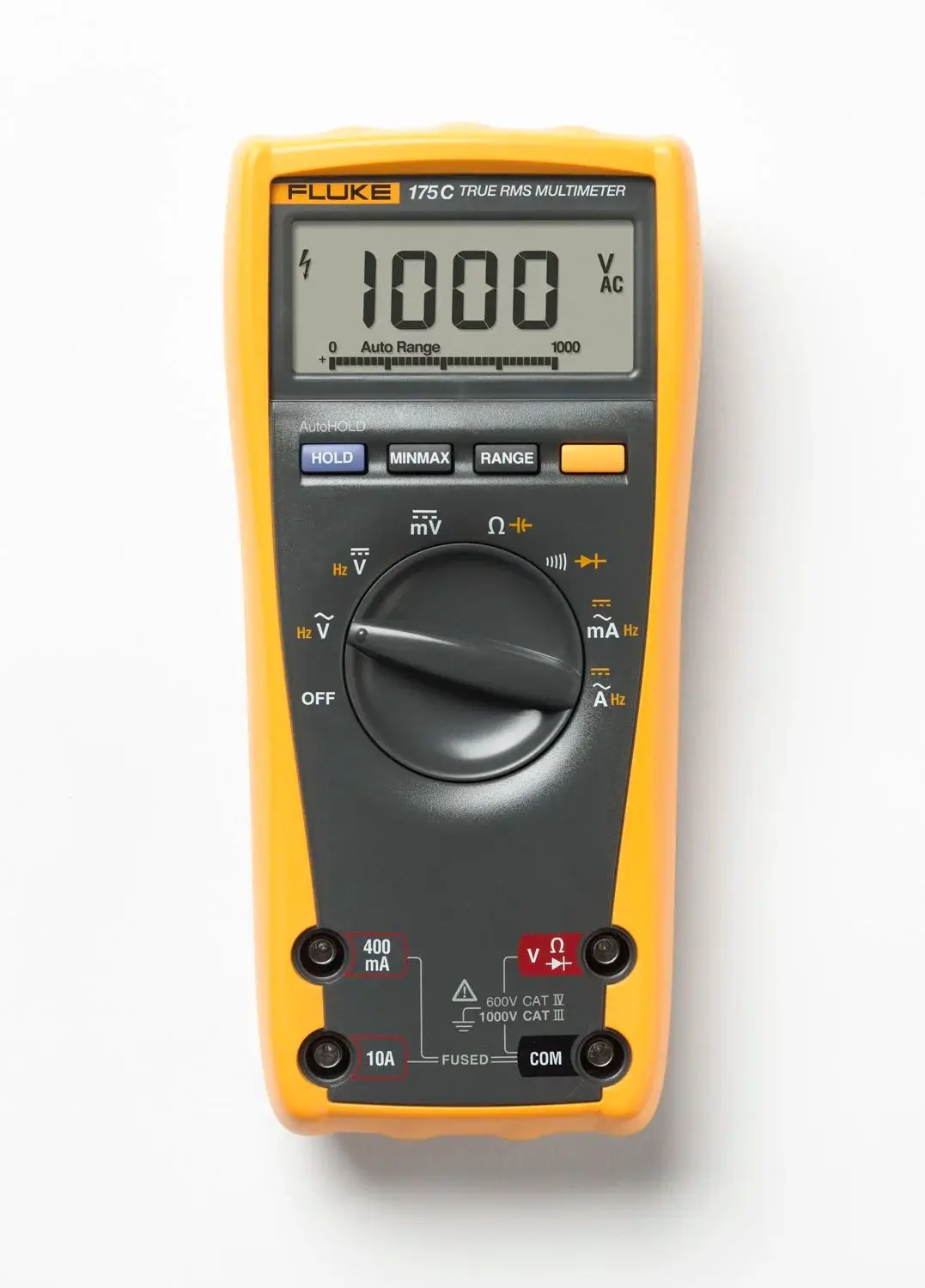 Multímetro digital portátil True-RMS Fluke 175C, detector de voltaje CA CC, modelos 177C 179C disponibles para medición eléctrica
