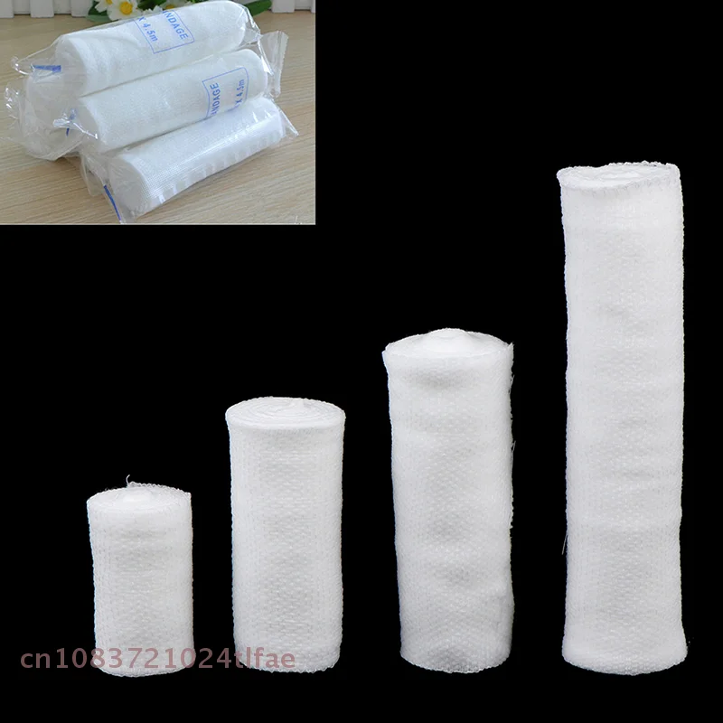 1 Roll First Aid Quick Stop Bleeding Gauze Bandage Life Trau